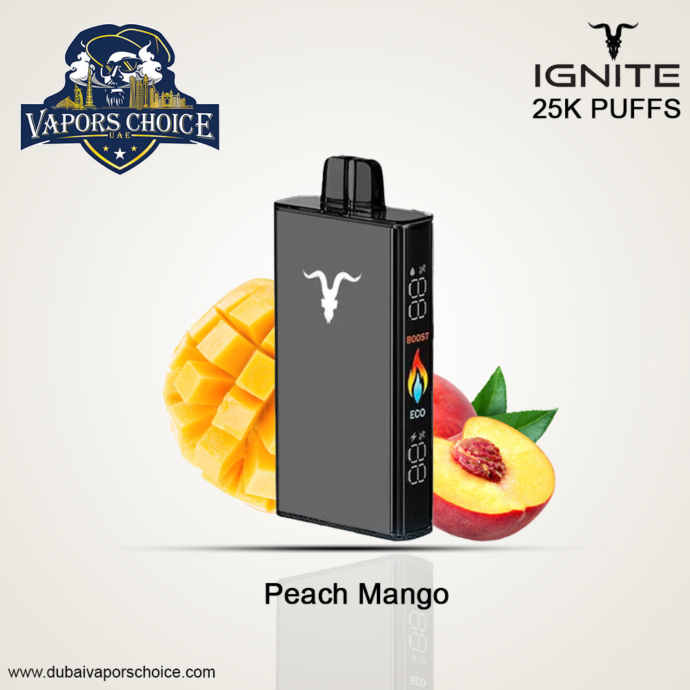 IGNITE V250 Disposable Vape 25K PUFFS Peach Mango UAE Abu Dhabi & Dubai